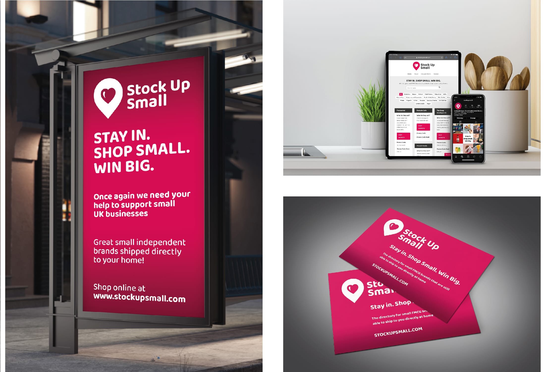 Stock Up Small Branding